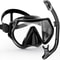 Professional Snorkeling Mask Set Anti Fog Diving Mask With Dry Snorkel Silicone Seal 2