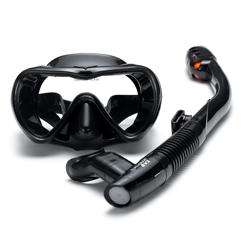Leakproof Snorkel Set Anti Fog Goggles With Dry Snorkel Tube For Swimming And Diving 6
