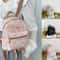 Floral Mini Leather Backpack For Women Small Shoulder Bag Phone Pouch Travel Purse 0