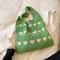 Heart Shape Knitted Tote Bag Handmade Woven Shoulder Crossbody Purse