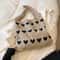 Heart Shape Knitted Tote Bag Handmade Woven Shoulder Crossbody Purse