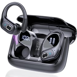 wireless bluetooth earbuds with led display noise cancelling waterproof headphones