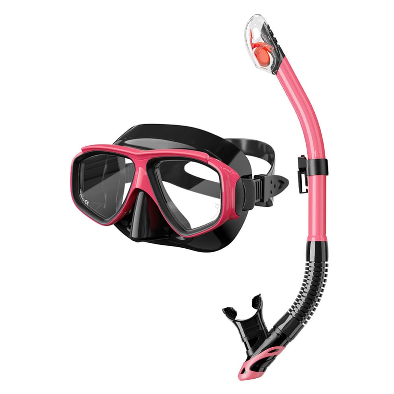 Professional Snorkeling Mask Set Anti Fog Diving Mask With Tube UV Protection Swim Goggles 4