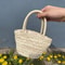 Korean Style Straw Bag Summer Basket Purse Cute Retro Woven Handbag 2