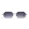 Rimless Designer Sunglasses with Diamond Cut Lens Frameless Metal UV Protection Shades