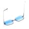 Rimless Designer Sunglasses with Diamond Cut Lens Frameless Metal UV Protection Shades