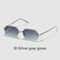 Rimless Designer Sunglasses with Diamond Cut Lens Frameless Metal UV Protection Shades