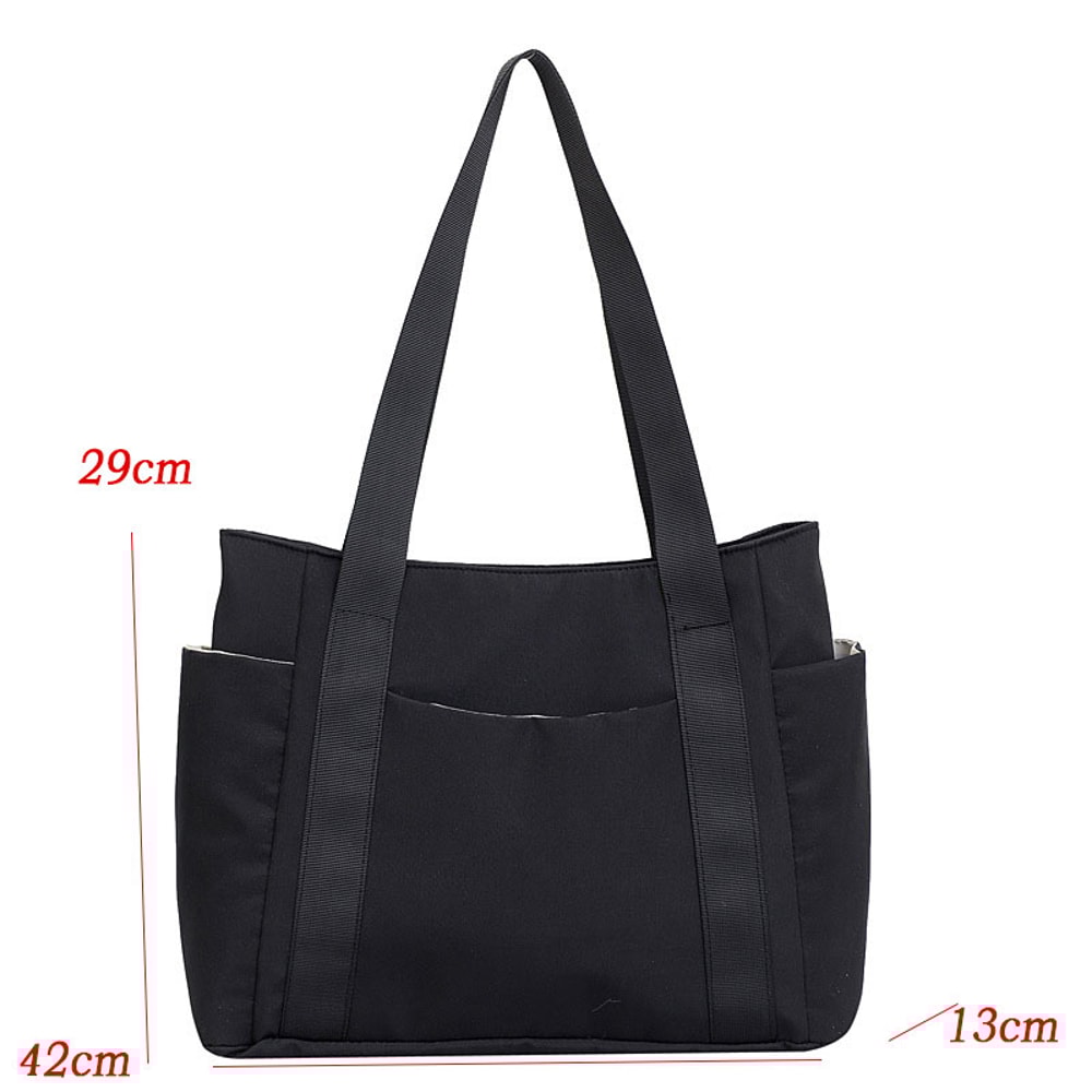 Large Capacity Nylon Tote Bag For Women Lightweight Commuter Shoulder Handbag 2