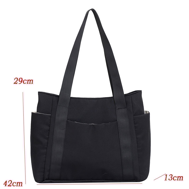 Large Capacity Nylon Tote Bag For Women Lightweight Commuter Shoulder Handbag 2