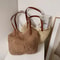 Large Capacity Straw Woven Beach Tote Bag Handmade Summer Shoulder Handbag 0