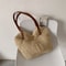 Large Capacity Straw Woven Beach Tote Bag Handmade Summer Shoulder Handbag 5