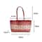Waterproof Woven Plastic Tote Bag Durable Picnic Beach Shopping Basket 1