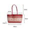 Waterproof Woven Plastic Tote Bag Durable Picnic Beach Shopping Basket 1