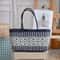 Waterproof Woven Plastic Tote Bag Durable Picnic Beach Shopping Basket 7