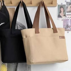 large capacity canvas tote bag for women everyday shoulder shopping bag