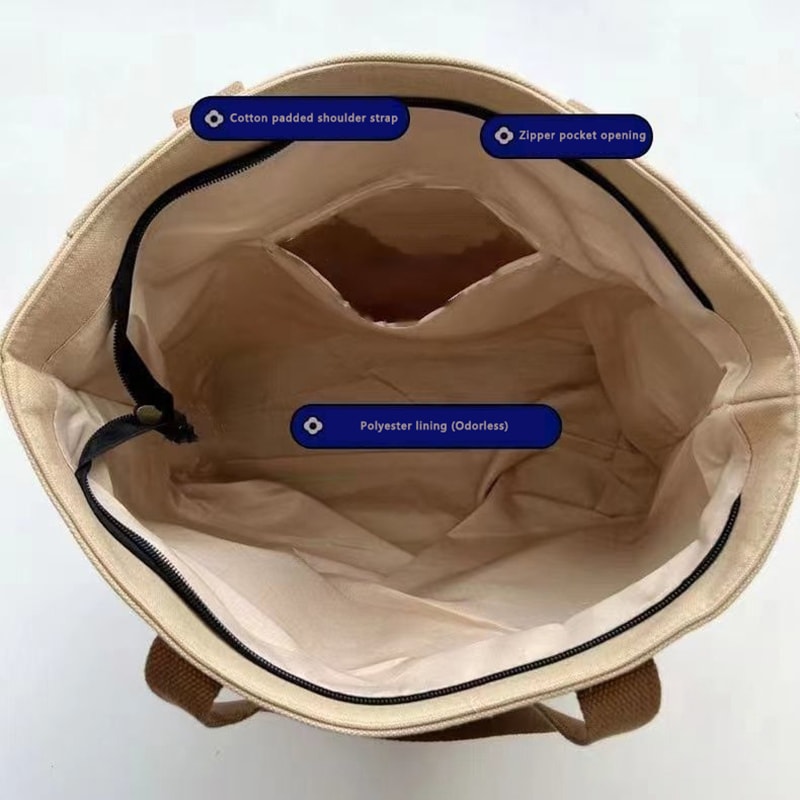 Large Capacity Canvas Tote Bag For Women Everyday Shoulder Shopping Bag 3