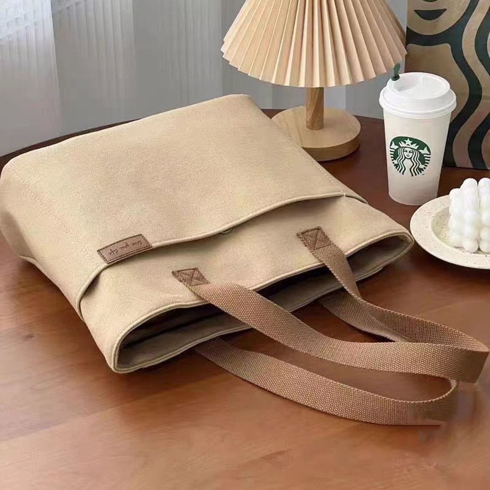 Large Capacity Canvas Tote Bag For Women Everyday Shoulder Shopping Bag 5