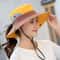 Womens Wide Brim Sun Hat With Ponytail Hole Breathable Waterproof Summer Beach Hat 8