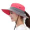 Womens Wide Brim Sun Hat With Ponytail Hole Breathable Waterproof Summer Beach Hat 9