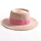 Wide Brim Straw Sun Hat For Women Beach Travel Ribbon Summer Hat 0