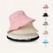 Fluffy Bucket Hat Women Summer Sun Hat Soft Beach Travel Fisherman Hat 0