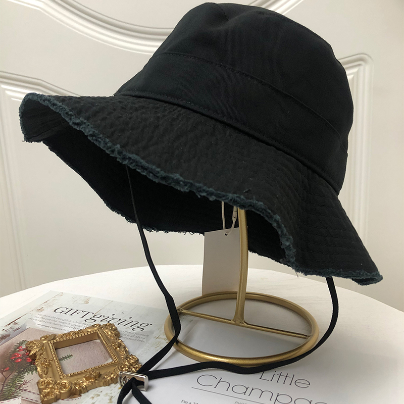 Fluffy Bucket Hat Women Summer Sun Hat Soft Beach Travel Fisherman Hat 3