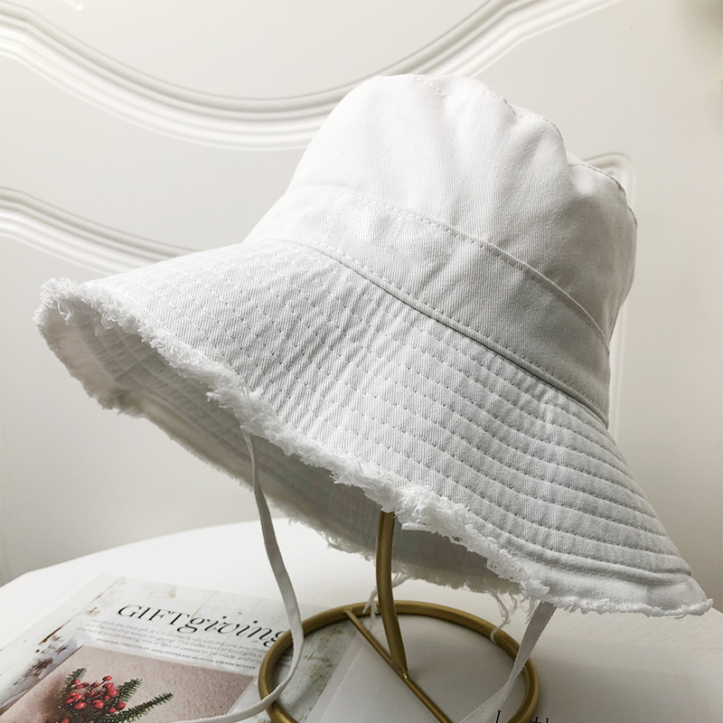Fluffy Bucket Hat Women Summer Sun Hat Soft Beach Travel Fisherman Hat 4