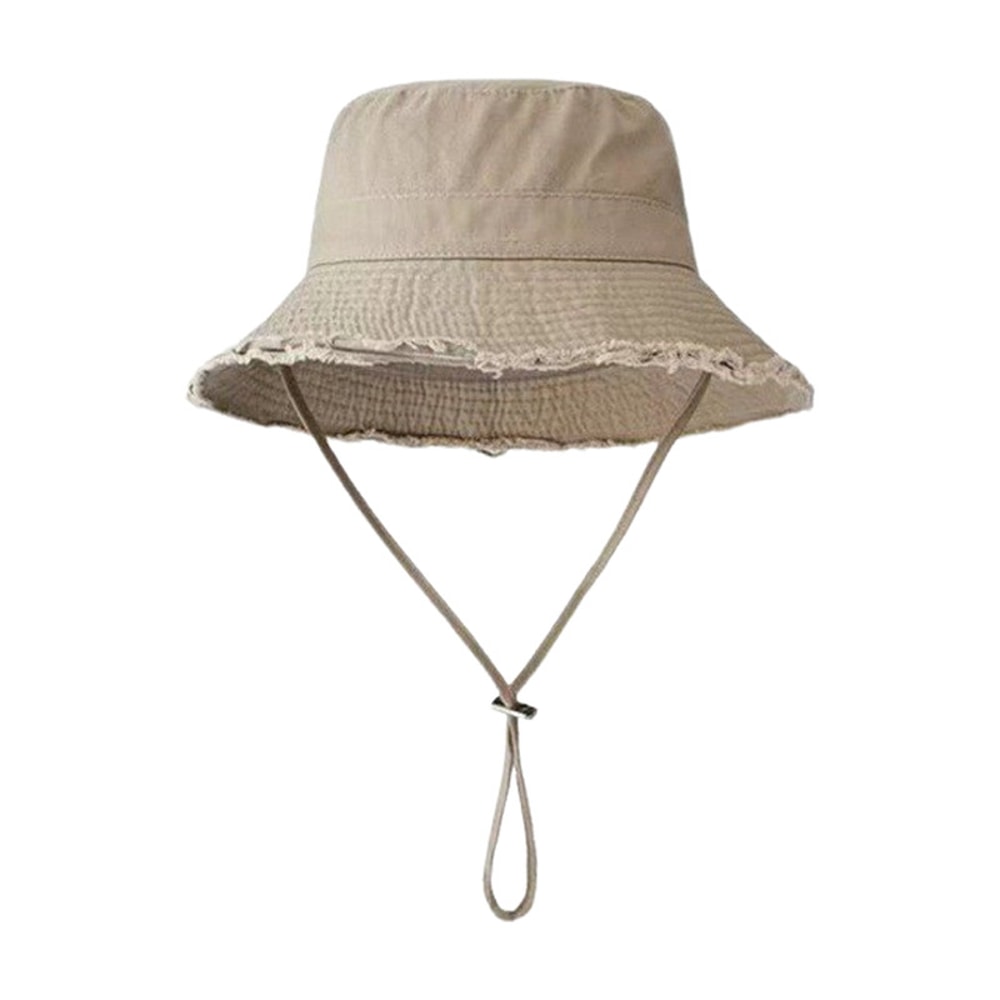 Fluffy Bucket Hat Women Summer Sun Hat Soft Beach Travel Fisherman Hat 14