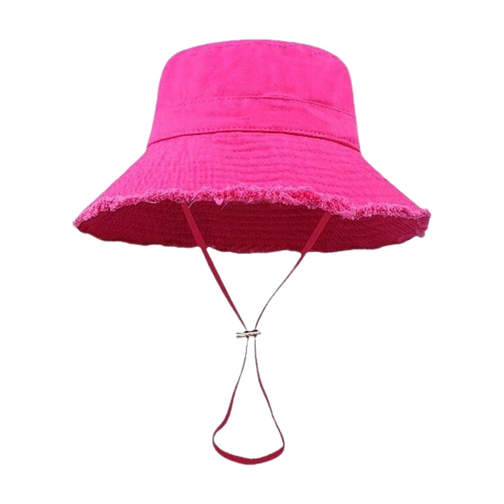 Fluffy Bucket Hat Women Summer Sun Hat Soft Beach Travel Fisherman Hat 13