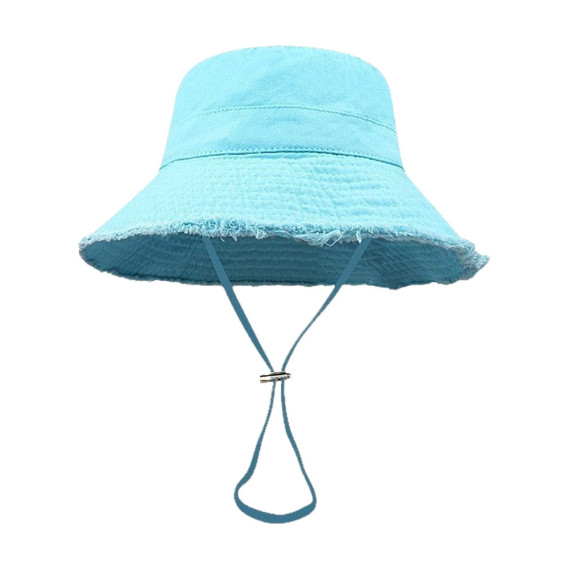 Fluffy Bucket Hat Women Summer Sun Hat Soft Beach Travel Fisherman Hat 16