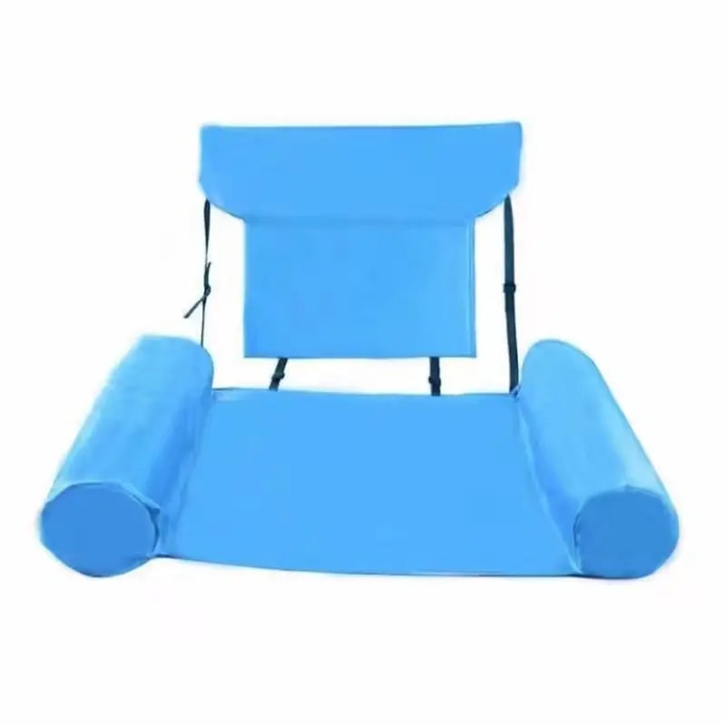 Inflatable Pool Lounge Chair With Headrest And Armrests Floating Recliner For Adults 6