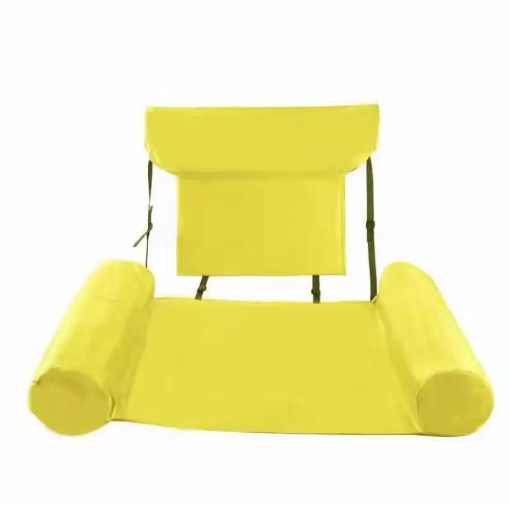 Inflatable Pool Lounge Chair With Headrest And Armrests Floating Recliner For Adults 8