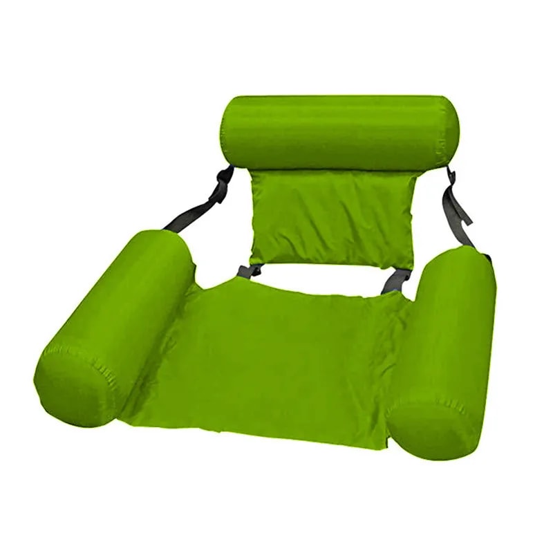 Inflatable Pool Lounge Chair With Headrest And Armrests Floating Recliner For Adults 10