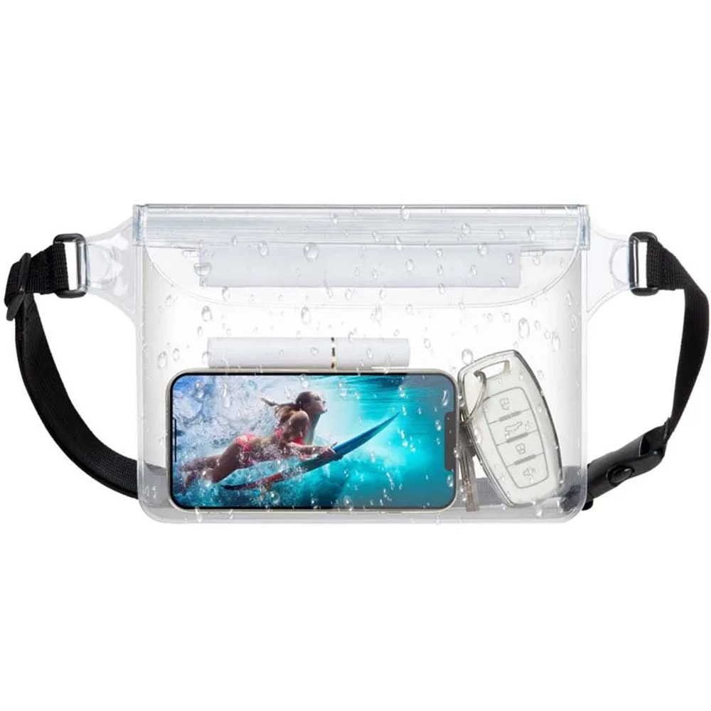 Waterproof Phone Waist Bag Dry Pouch For Swimming Beach Travel With Adjustable Strap 1