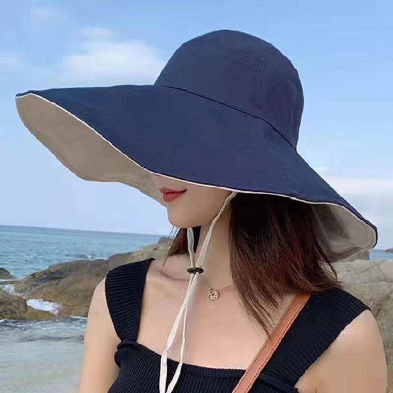 Reversible Wide Brim Sun Hat Lightweight Summer Beach UV Protection Hat