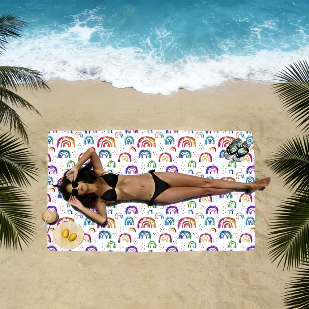 Sand Free Microfiber Beach Towel Quick Dry Lightweight Travel Towel