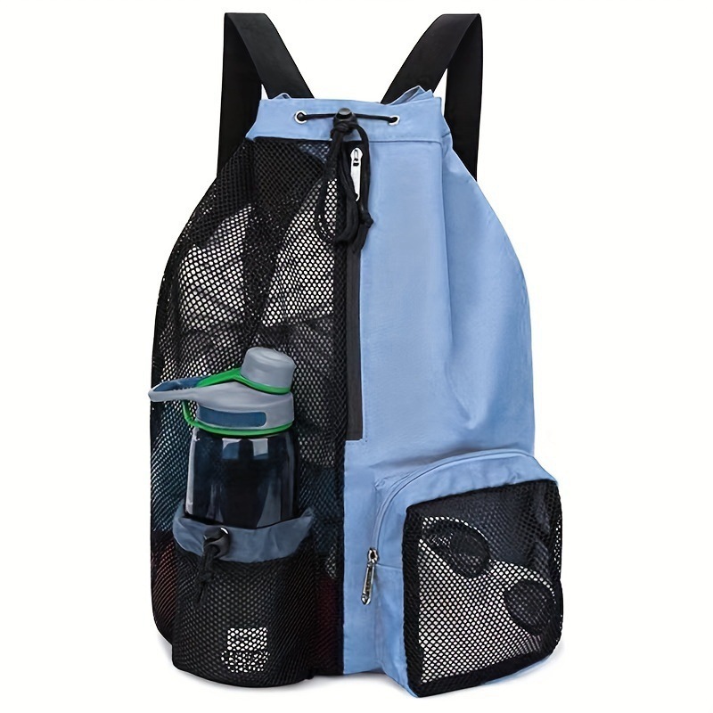 Breathable Mesh Drawstring Backpack Wet Dry Swim Gym Beach Bag 10