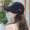 Foldable Wide Brim Sun Hat with UV Protection Adjustable Cotton Beach Hat for Women