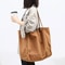 Large Capacity Canvas Tote Bag Reusable Shoulder Bag For Women Everyday Shopping 0
