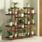 Multi Tier Wooden Plant Stand Indoor Outdoor Natural Pine Plant Shelf Rack 1