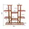 Multi Tier Wooden Plant Stand Indoor Outdoor Natural Pine Plant Shelf Rack 2