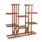 Multi Tier Wooden Plant Stand Indoor Outdoor Natural Pine Plant Shelf Rack 5