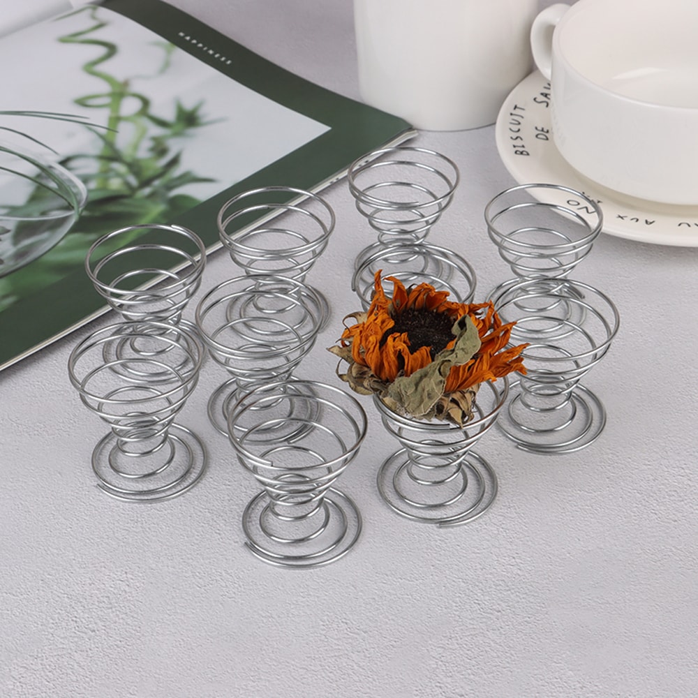 Modern Metal Air Plant Holder Set Flexible Tillandsia Display Stand Decor 2