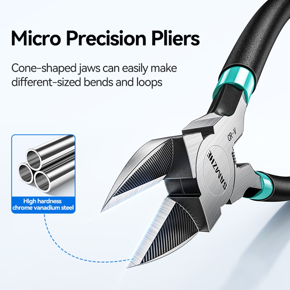 Precision Flush Wire Cutters Stainless Steel Mini Side Cutting Pliers For Electronics And DIY 1