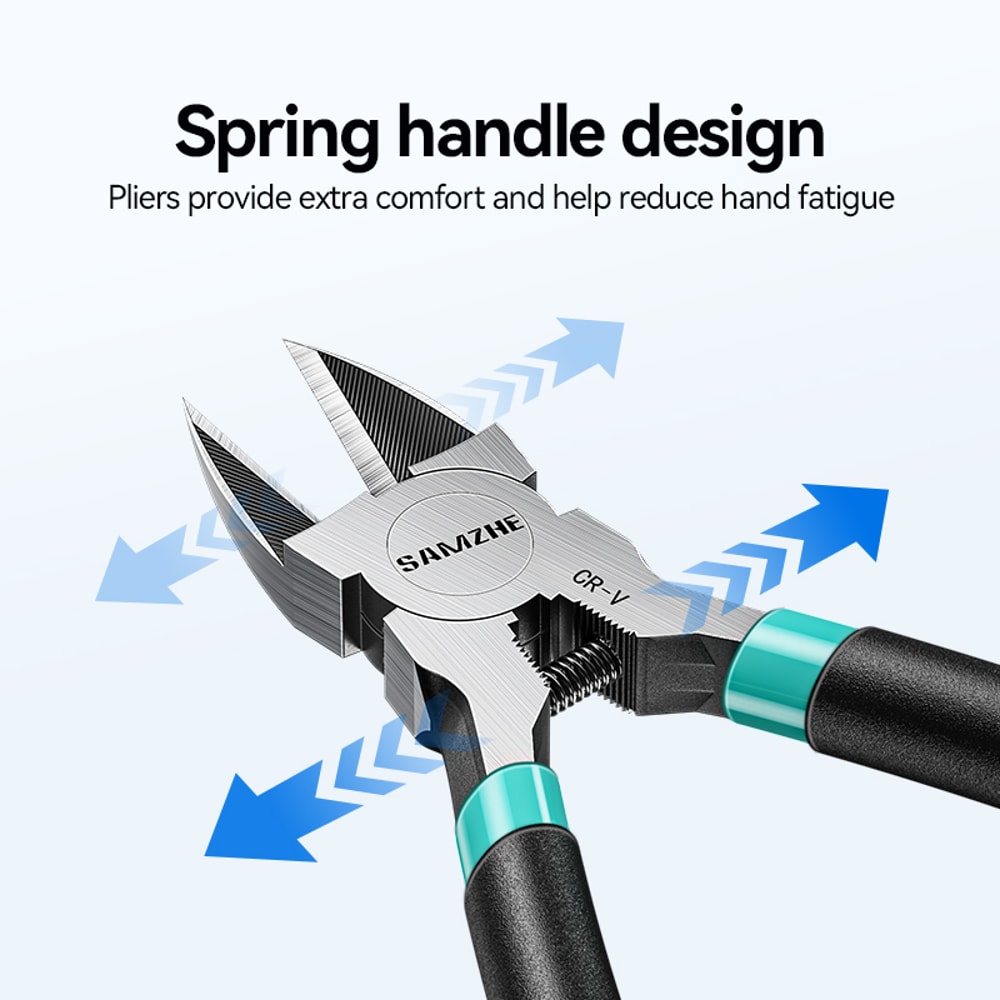 Precision Flush Wire Cutters Stainless Steel Mini Side Cutting Pliers For Electronics And DIY 3