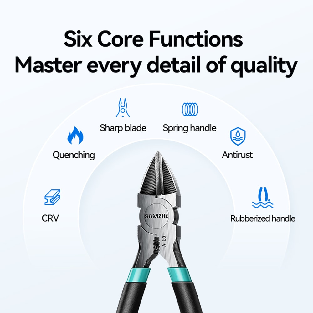 Precision Flush Wire Cutters Stainless Steel Mini Side Cutting Pliers For Electronics And DIY 4