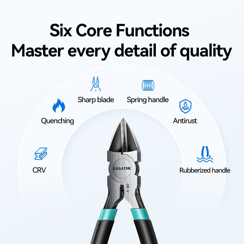 Precision Flush Wire Cutters Stainless Steel Mini Side Cutting Pliers For Electronics And DIY 4