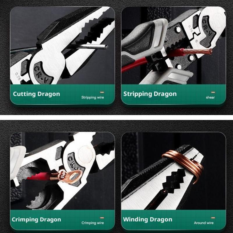 Professional Electrician Pliers Multi Function Wire Cutter Long Nose Tool 1