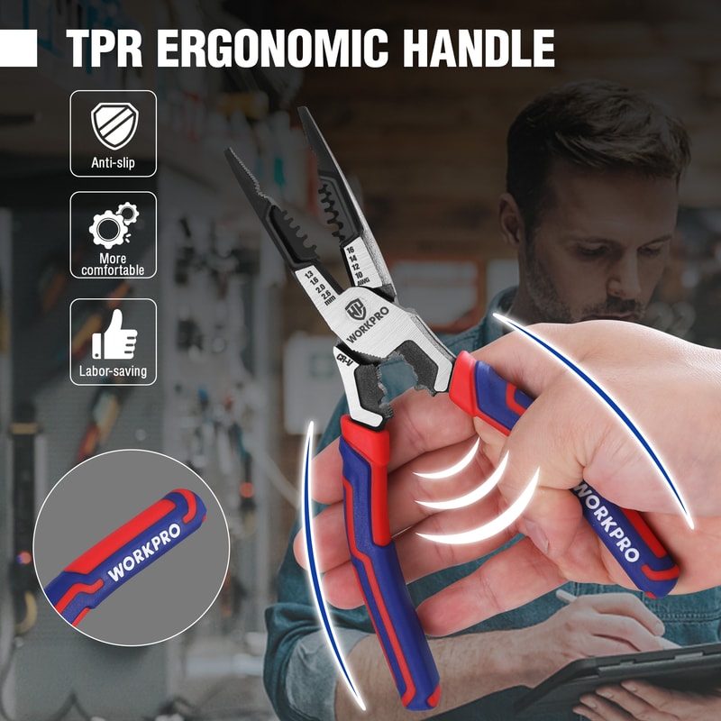 Multifunction Needle Nose Pliers Wire Cutter Precision Electrician Tool