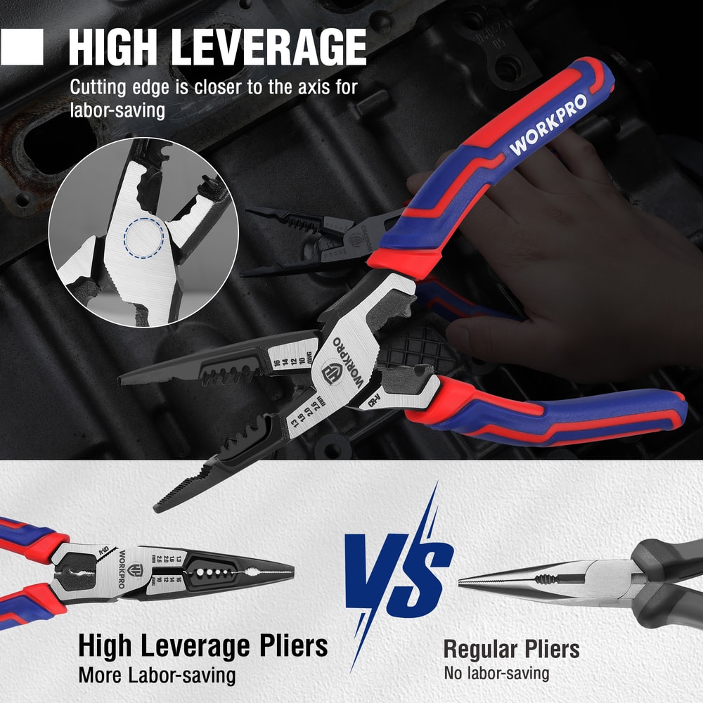 Multifunction Needle Nose Pliers Wire Cutter Precision Electrician Tool